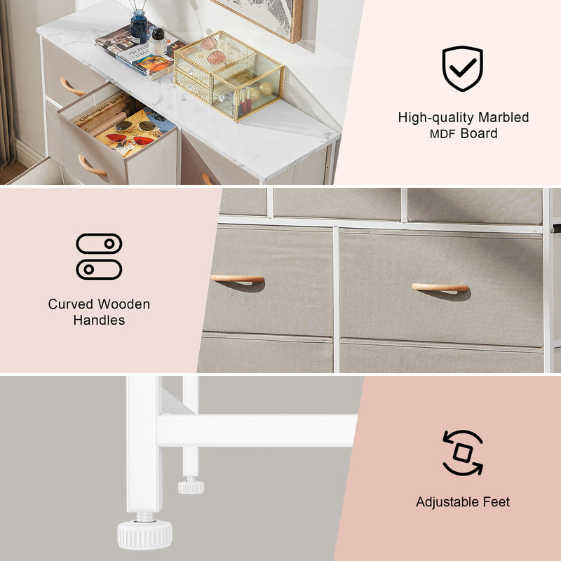 Drawer Storage Chest (Cream9 Drawers)