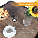 Patio Bar Table And 360° Swivel Stools with High Back and Armrest, Padded Textilene Swivel Chairs with Wook Like Top Table, Outdoor Furniture Set (Table & Chairs) - bigroofus