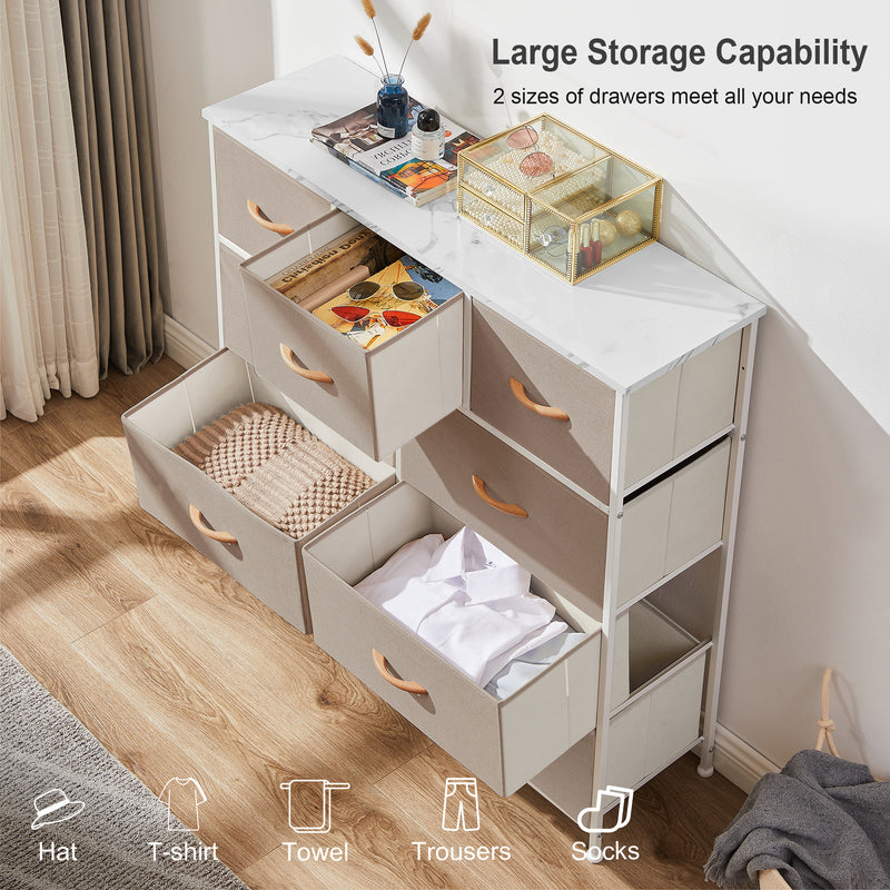 Drawer Storage Chest (Cream9 Drawers)