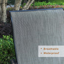 Bigroof Patio Swivel Chairs Metal Mesh Dining Chairs Set of 2 with Textilene Fabric, Outdoor Garden Backyard Lawn Furniture Rocker Chair, Black - bigroofus