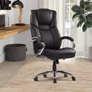 High-Back Leather Executive Chair - bigroofus