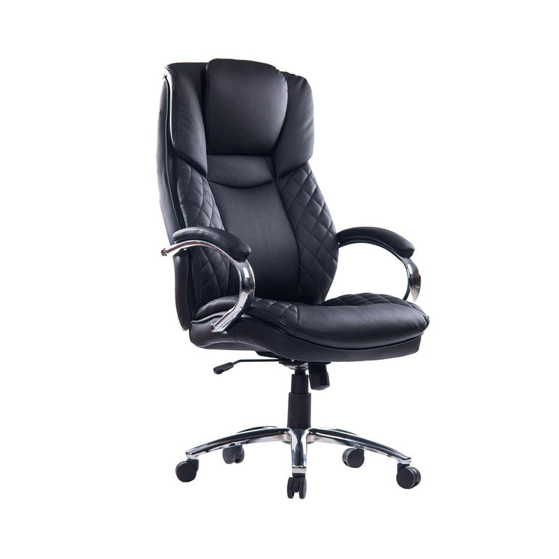 High-Back Leather Executive Chair - bigroofus